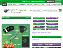 Tablet Screenshot of choicepremiums.com